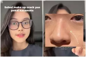 Nggak perlu touch up, ini trik mudah cegah crack di area hidung bagi pengguna kacamata