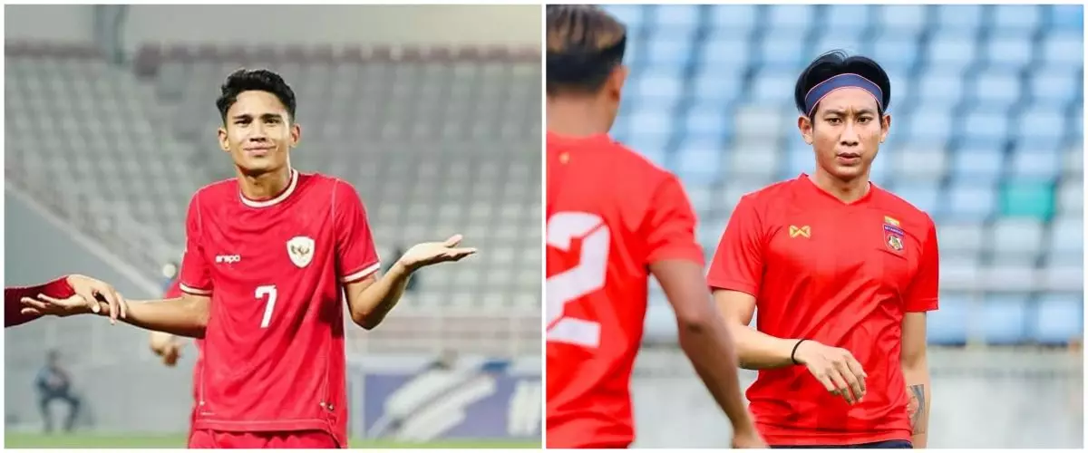 Aksi kasar bek Myanmar ke Marselino Ferdinan, warganet kecewa dengan tindakan wasit