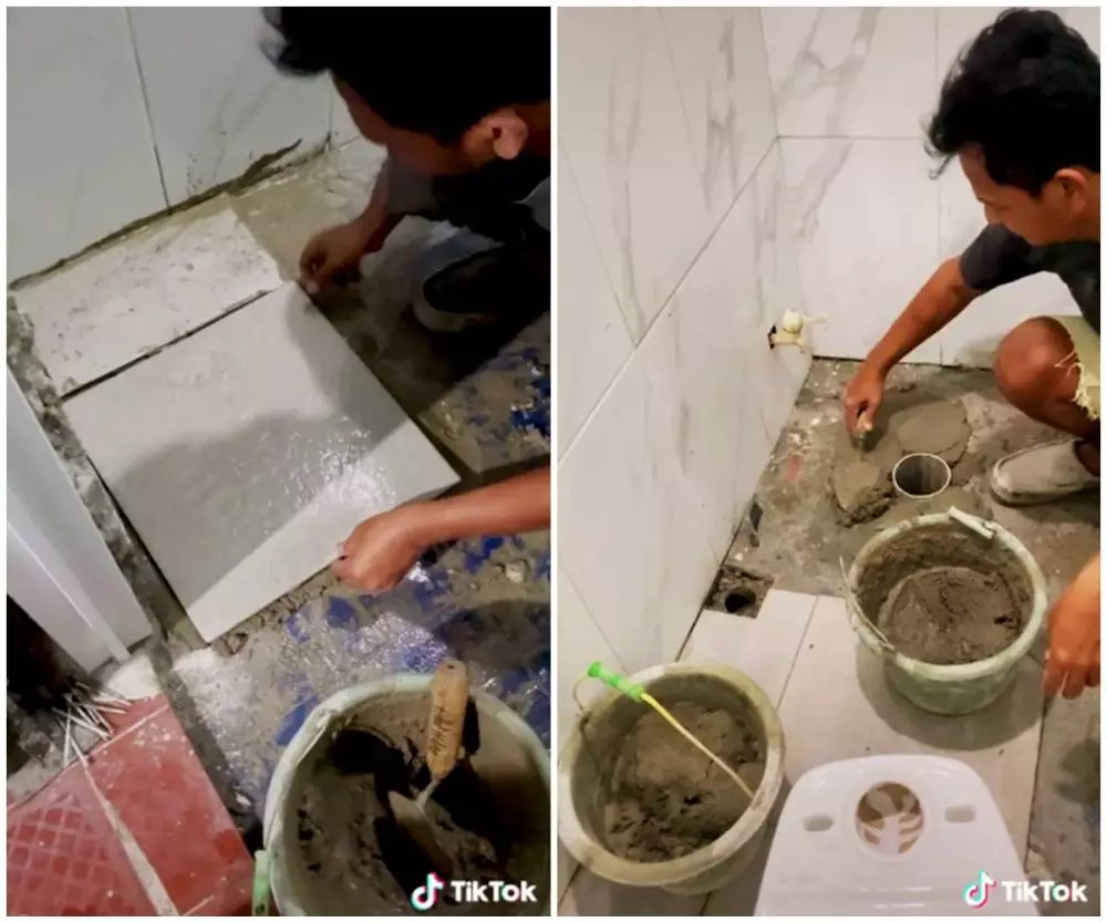 makeover kamar mandi kumuh hotel © 2024 TikTok