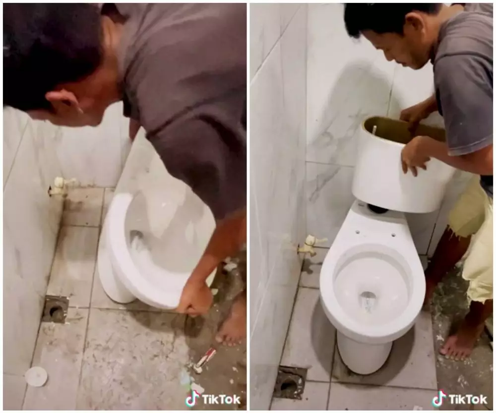 makeover kamar mandi kumuh hotel © 2024 TikTok