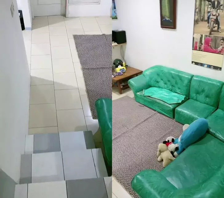 rumah 'bawah tanah' luas © TikTok