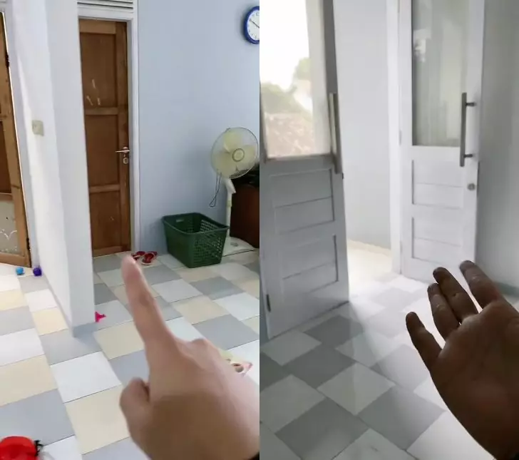 rumah 'bawah tanah' luas © TikTok