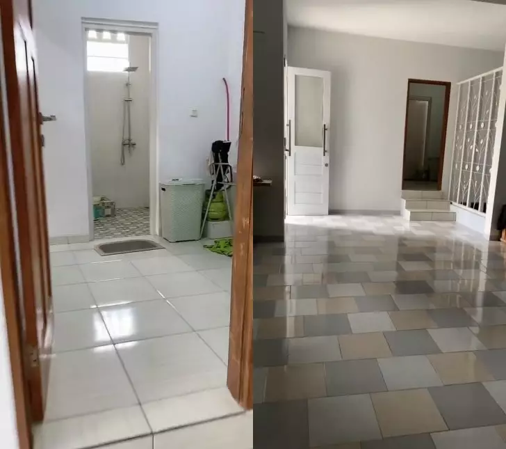 rumah 'bawah tanah' luas © TikTok