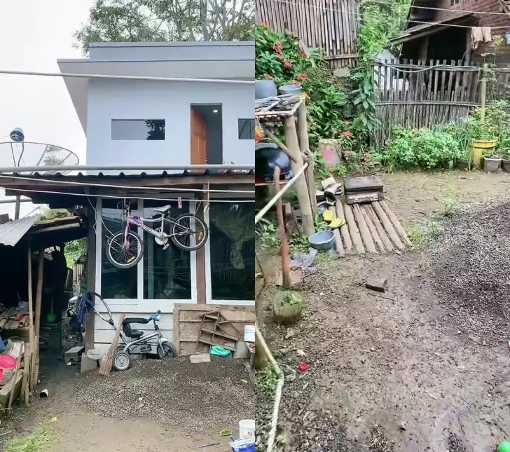 rumah 'bawah tanah' luas © TikTok