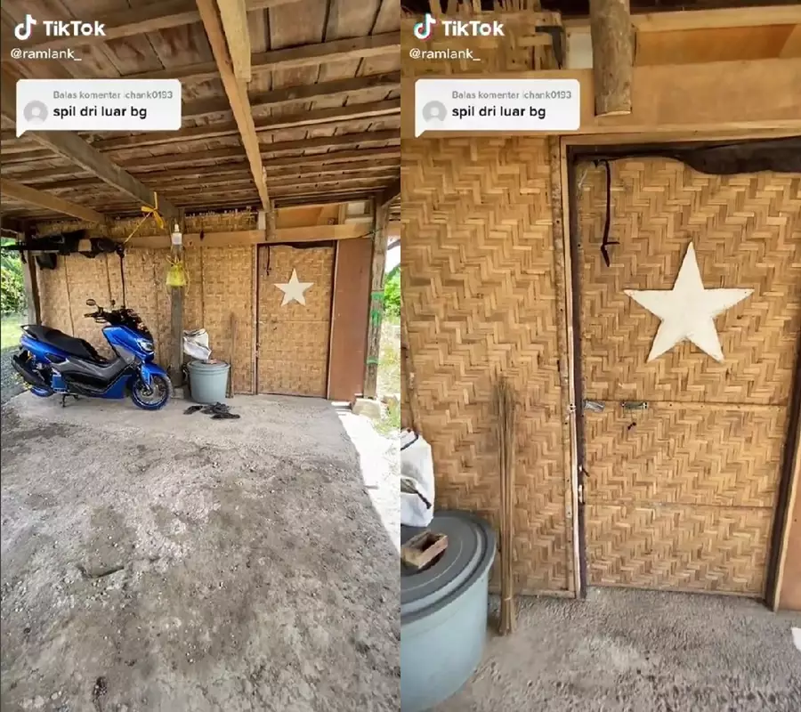 rumah gubuk interior mewah © TikTok/@ramlank_ rumah gubuk interior mewah © TikTok/@ramlank_