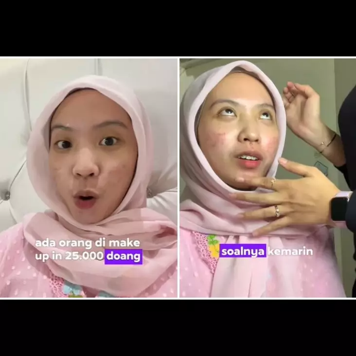 Dirias pakai jasa MUA Rp 25 ribu saat wisuda, hasil makeup cewek berjerawat ini tetap awet seharian