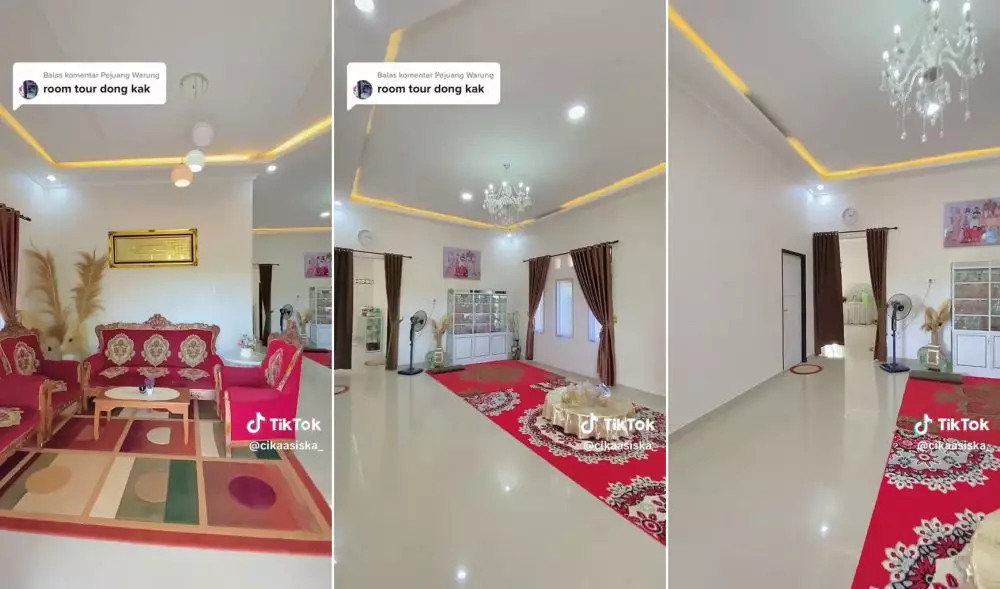 rumah kampung tanah gersang © TikTok