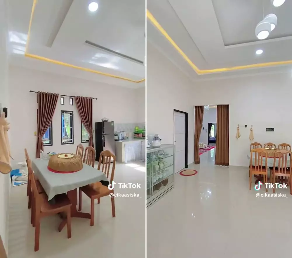 rumah kampung tanah gersang © TikTok