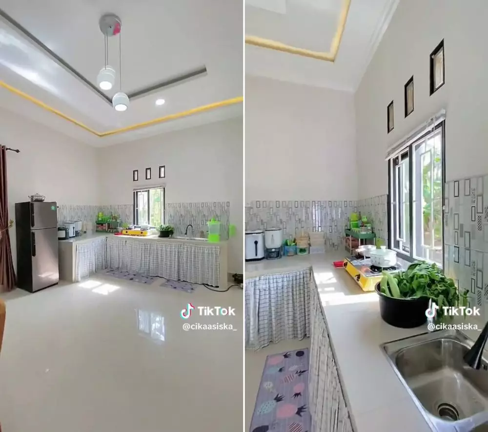 rumah kampung tanah gersang © TikTok