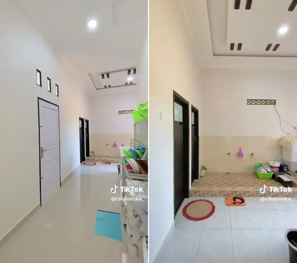 rumah kampung tanah gersang © TikTok