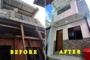 Dulu sempit dan berantakan, 11 before-after rumah mungil dua susun ini jadi minimalis modern