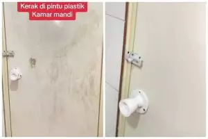 Trik bersihkan kerak dan lumut di pintu kamar mandi ini ampuh bikin kesat hanya pakai 2 bahan dapur