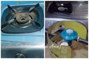 Cuma pakai 2 alat sederhana, ini cara antimainstream menghemat gas elpiji saat memasak