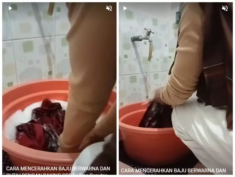 trik mencerahkan warna pakaian pakai 2 bahan dapur © YouTube