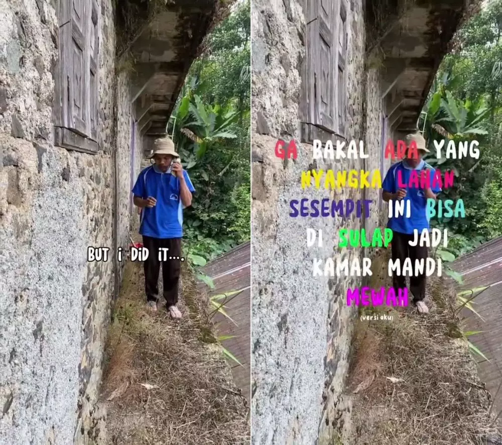 kamar mandi sempit © TikTok