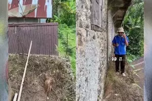 Lebarnya kurang dari 1 meter, lahan sempit dibuat jadi kamar mandi ini hasilnya bikin nggak percaya