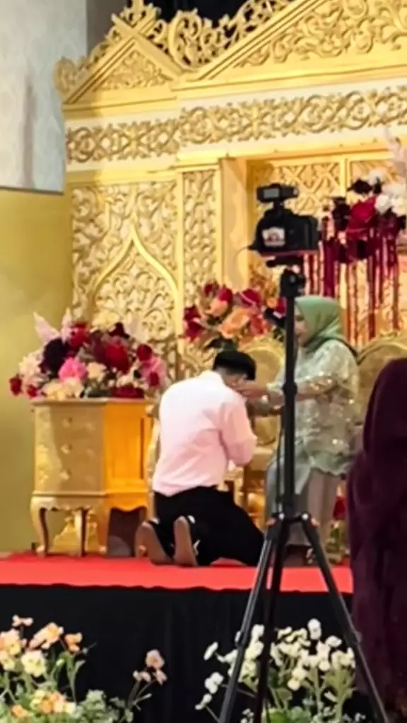 momen mempelai pria buru-buru ikut tes SKB CPNS © 2024 TikTok