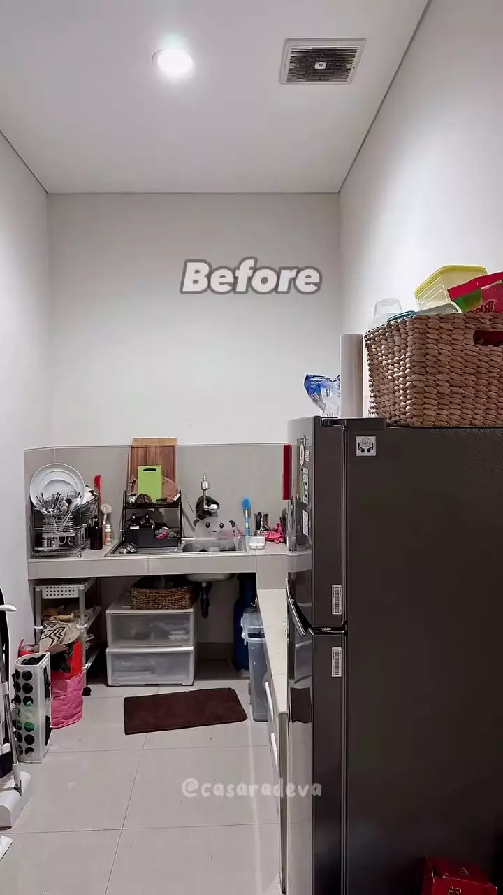 makeover dapur japandi © TikTok