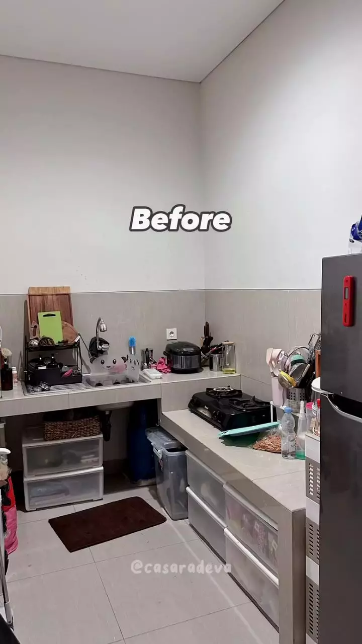 makeover dapur japandi © TikTok