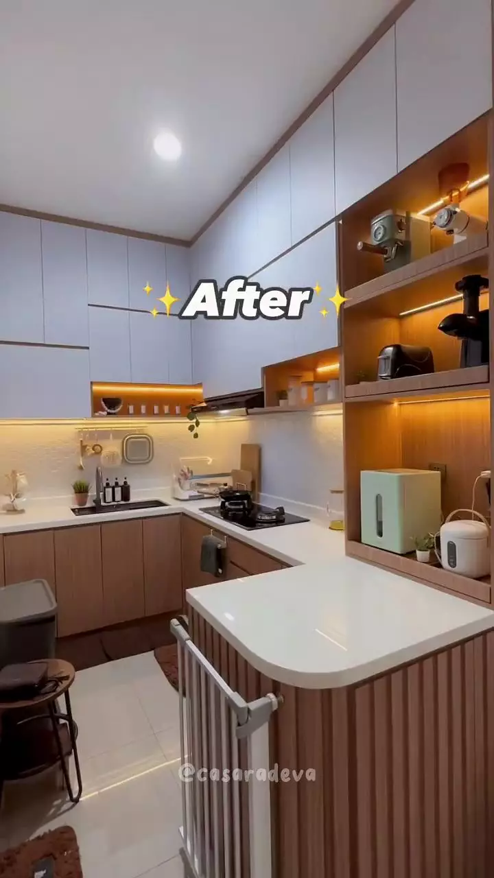 makeover dapur japandi © TikTok