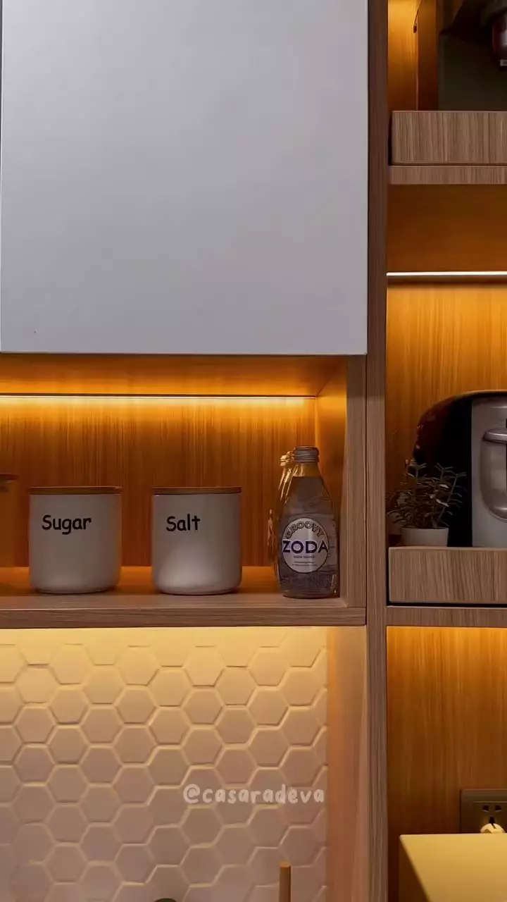 makeover dapur japandi © TikTok