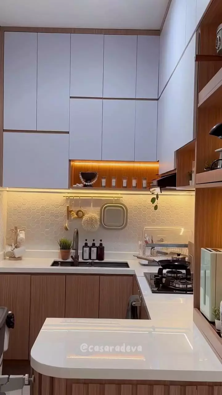 makeover dapur japandi © TikTok