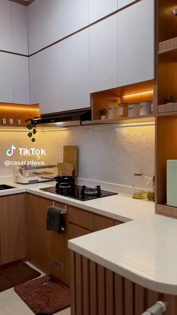 makeover dapur japandi © TikTok