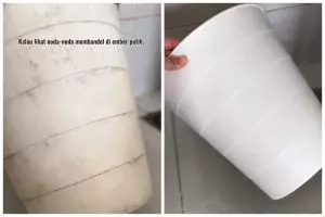 Cara mudah cuci ember plastik menguning dan lumutan ini bikin kinclong pakai tambahan 1 bahan dapur
