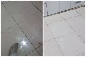 Cara mudah mengepel lantai berminyak dan lengket pakai 2 bahan dapur, auto kinclong dan kesat