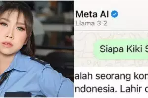 Jawaban endingnya bikin ngakak, begini chat Kiky Saputri dengan Meta AI tanya tentang siapa dirinya