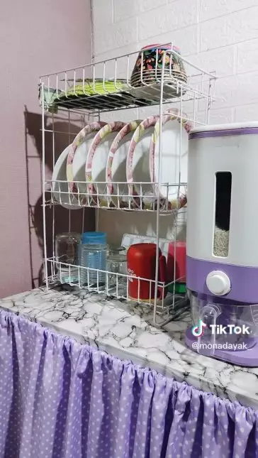 makeover dapur kayu sendiri © TikTok