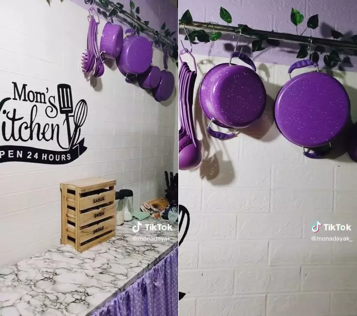 makeover dapur kayu sendiri © TikTok
