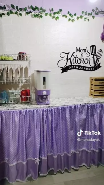 makeover dapur kayu sendiri © TikTok