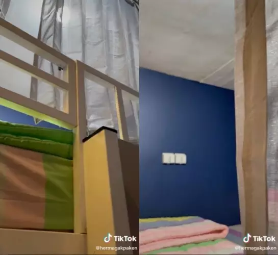 Rumah kontrakan 3 petak usai dimakeover © TikTok