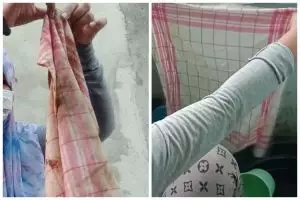 Nggak perlu capek nyikat, ini cara mencuci kain serbet super kotor tanpa sitrun atau sabun cuci piring