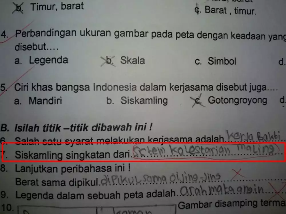 jawaban tugas kocak © berbagai sumber