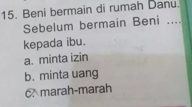 jawaban tugas kocak © berbagai sumber