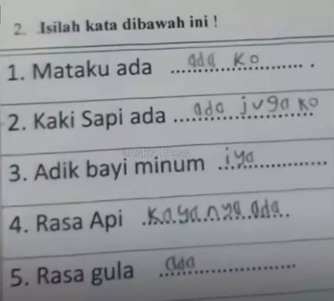 jawaban tugas kocak baru © 2023 berbagai sumber