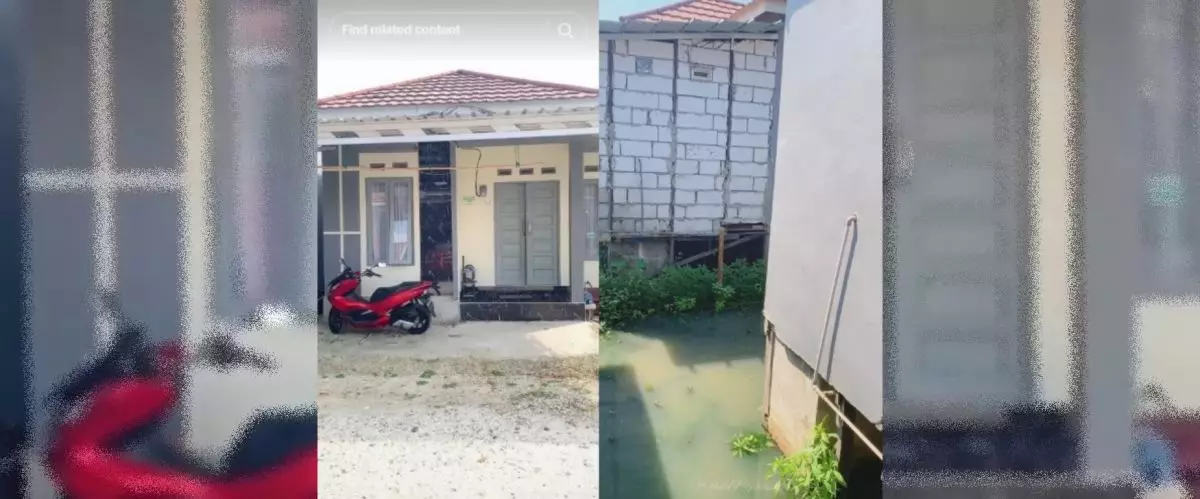 Wanita ini huni rumah subsidi di atas rawa dengan dapur berdinding seng, 9 potret penataannya estetik