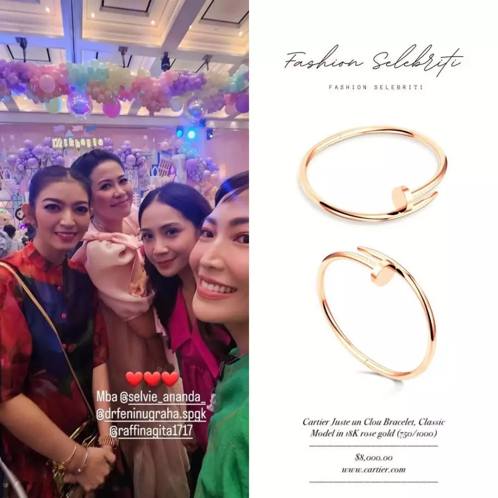 selvi ananda pakai gelang Rp 264 juta © 2024 Instagram selvi ananda pakai gelang Rp 264 juta © 2024 Instagram