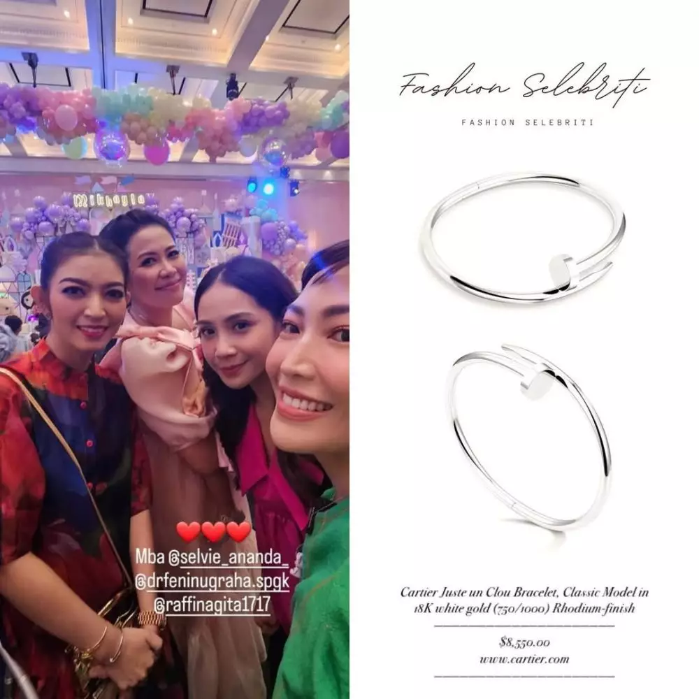 selvi ananda pakai gelang Rp 264 juta © 2024 Instagram selvi ananda pakai gelang Rp 264 juta © 2024 Instagram