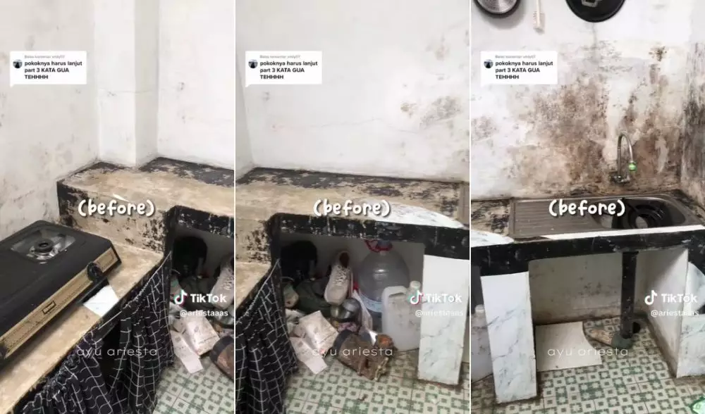 makeover dapur rombeng buluk © TikTok makeover dapur rombeng buluk © TikTok