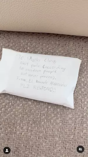 El Barack tulis pesan untuk sinterklas © 2024 Instagram El Barack tulis pesan untuk sinterklas © 2024 Instagram