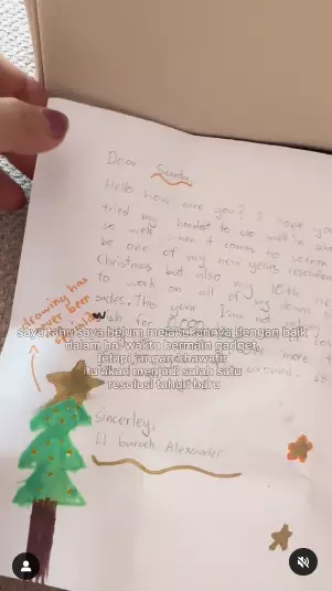 El Barack tulis pesan untuk sinterklas © 2024 Instagram El Barack tulis pesan untuk sinterklas © 2024 Instagram