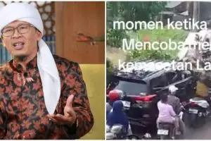 Momen Aa Gym tak ragu turun ke jalanan untuk urai kemacetan, aksi mulianya bikin salut