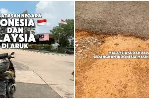 Viral perbedaan kondisi jalan perbatasan Indonesia dan Malaysia, warganet sentil soal PPN 12 persen