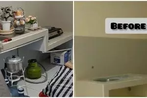 Tanpa kitchen set mahal, 11 potret dapur sederhana usai dimakeover ini hasilnya bikin mata susah kedip