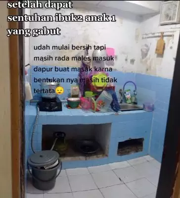 makeover dapur horor © TikTok