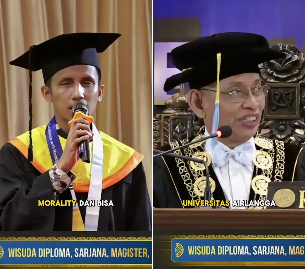 wisudawan tunanetra raih gelar S2 © 2024 TikTok wisudawan tunanetra raih gelar S2 © 2024 TikTok