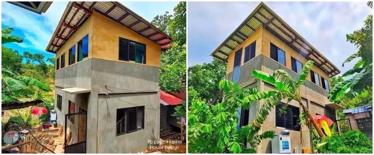 Rumah perpaduan triplek-semen ini tampak ringkih dari luar tapi dalamnya mewah pol, intip 6 potretnya